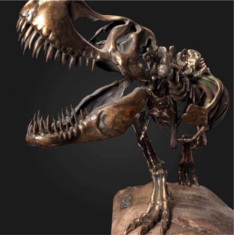 Модель скелета динозавра